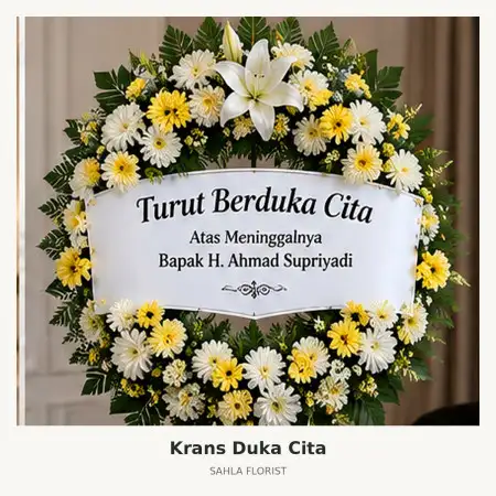 Krans Bunga Duka Taman Yasmin